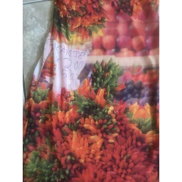 NWT Zara M Long Printed Tissue Dress Stretch - Picture 2 of 11